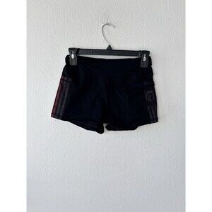 Born Primitive Women's Renewed Vigor Booty Short 2.0 XS Black Gun Metal Stripes